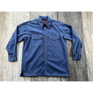 Vintage Kings Road Trim Regular Western Leisure Rockabilly Mens Shirt Large